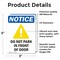 Signmission Do Not Park In Front Of Door Sign, Vinyl Decal, 3.5in W x 5in L, 2PK OS-2PACK-NS-D-35-V-11329 - alternate 2